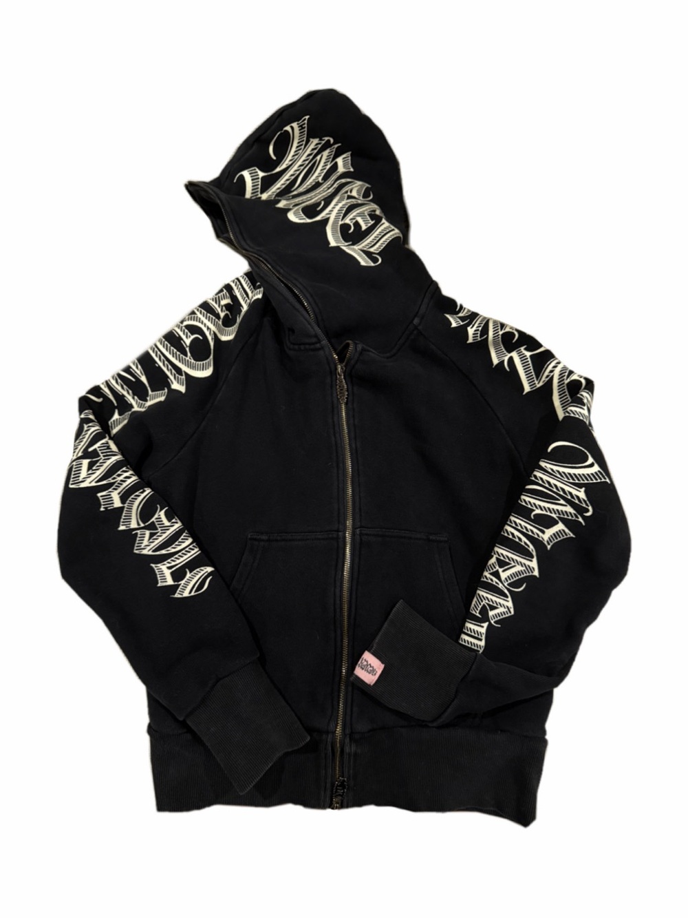 Never Angel Black Zip Up Hoodie